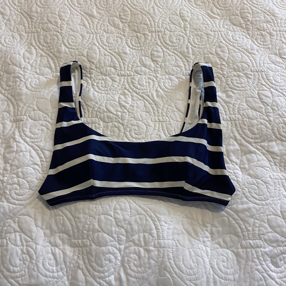 Aerie striped bikini top